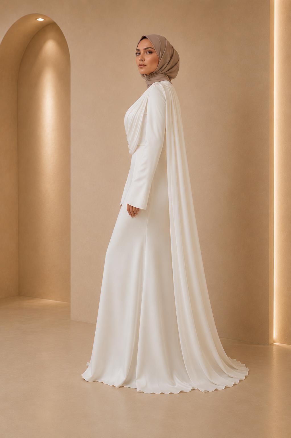 Blouse plissée asymétrique