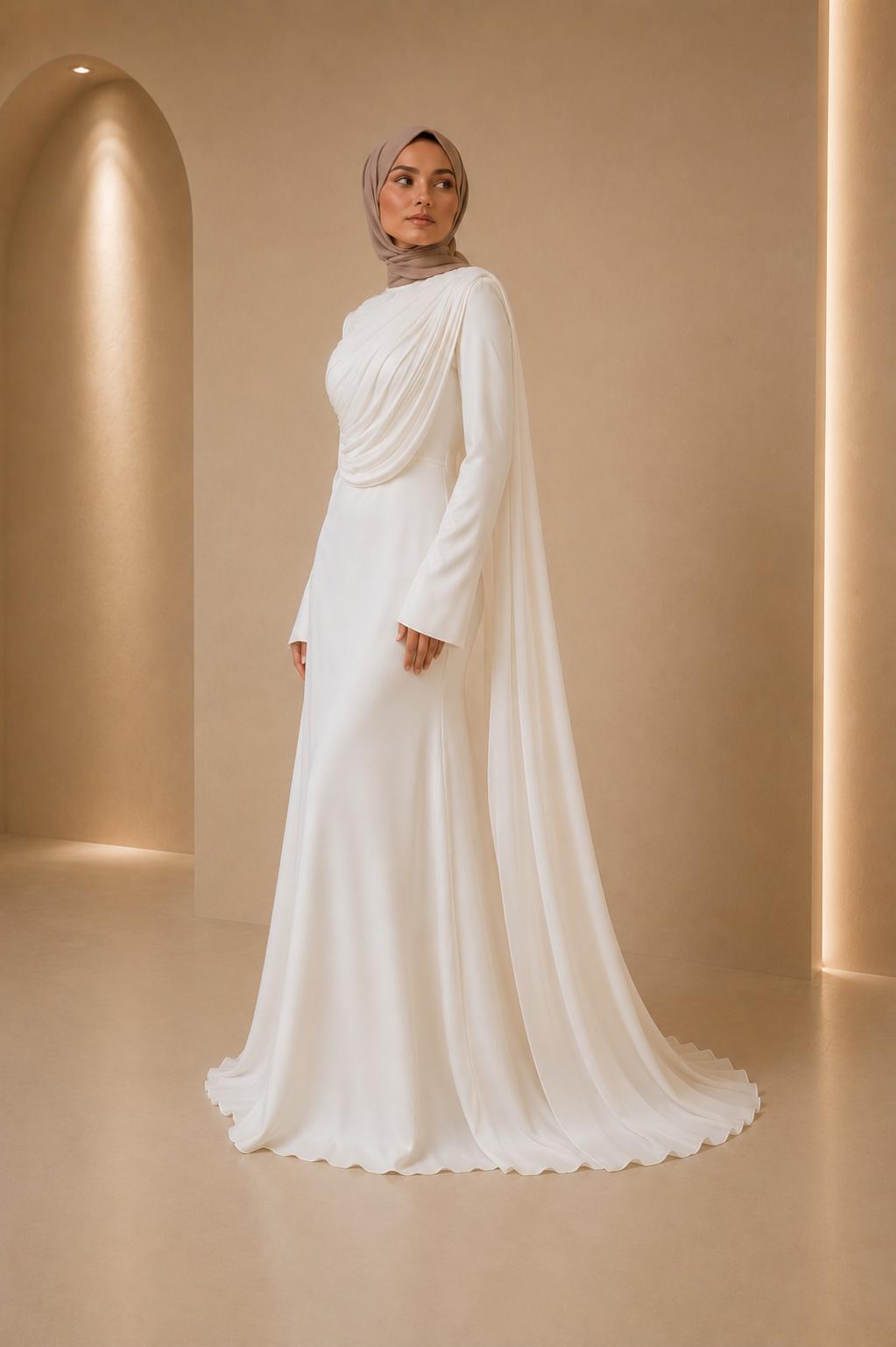 Blouse plissée asymétrique
