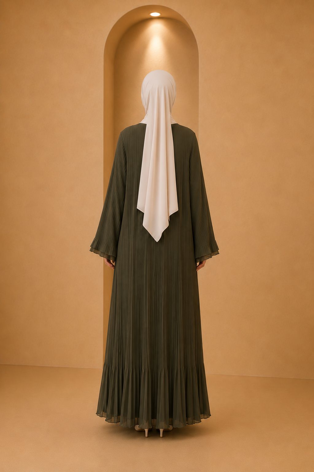 Blouse plissée asymétrique