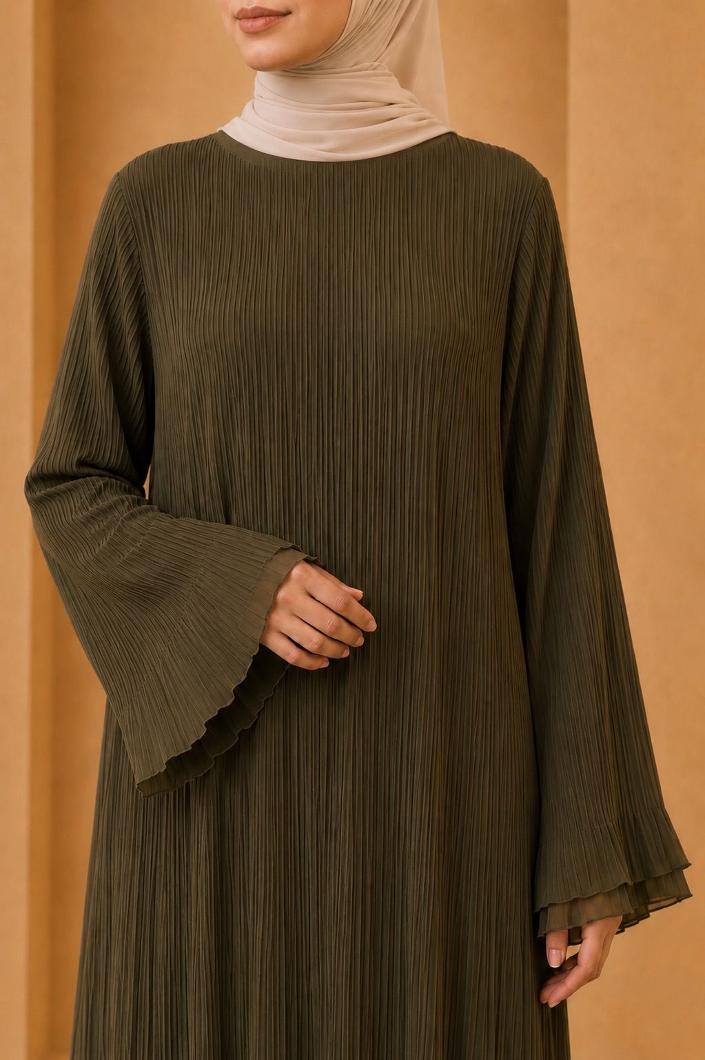 Blouse plissée asymétrique