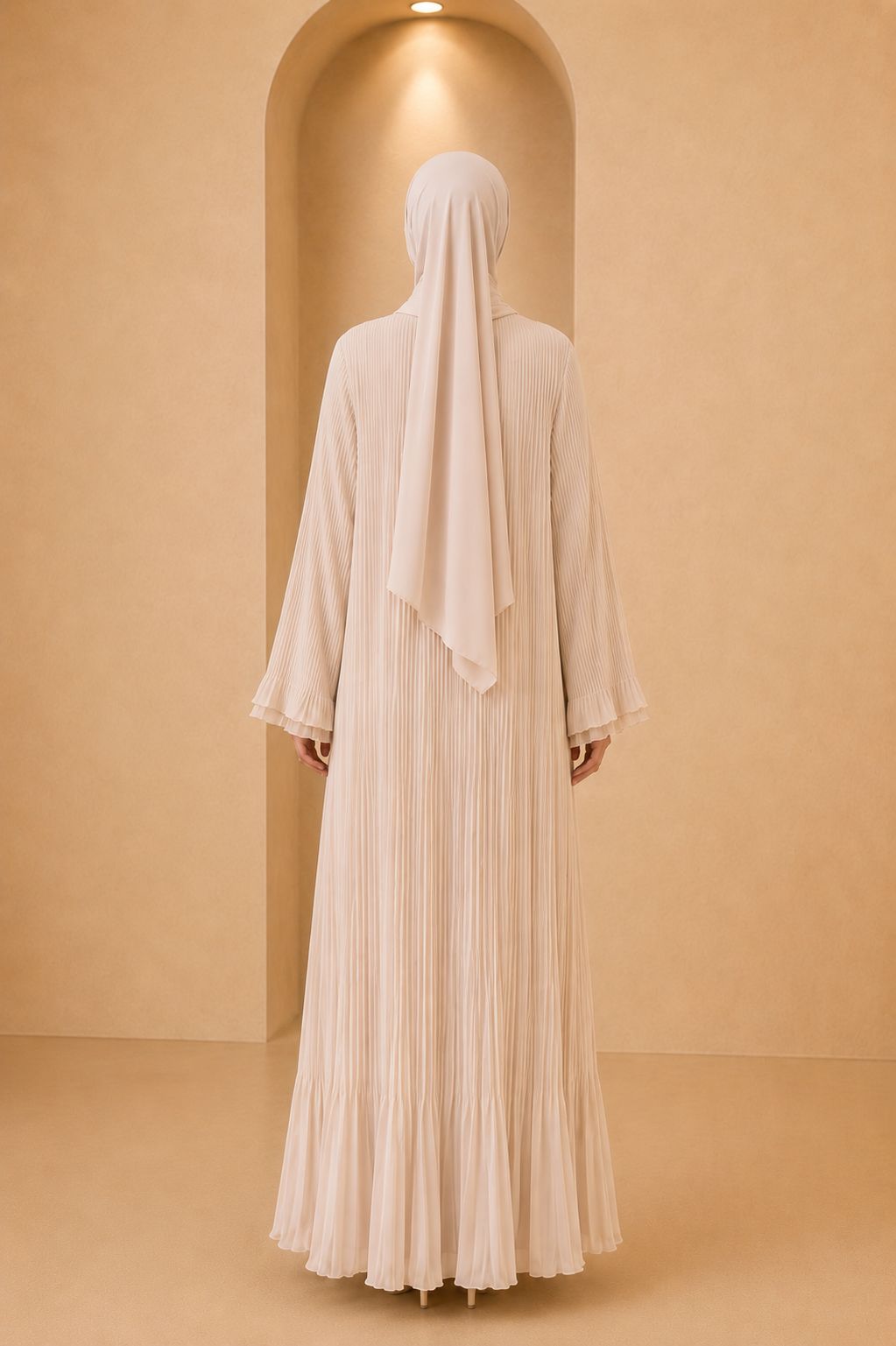 Blouse plissée asymétrique