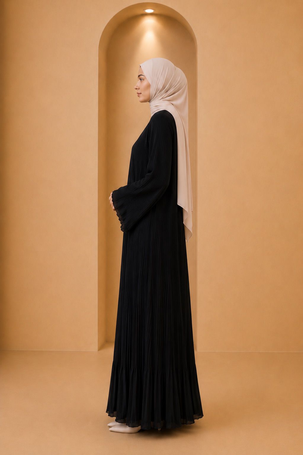 Blouse plissée asymétrique