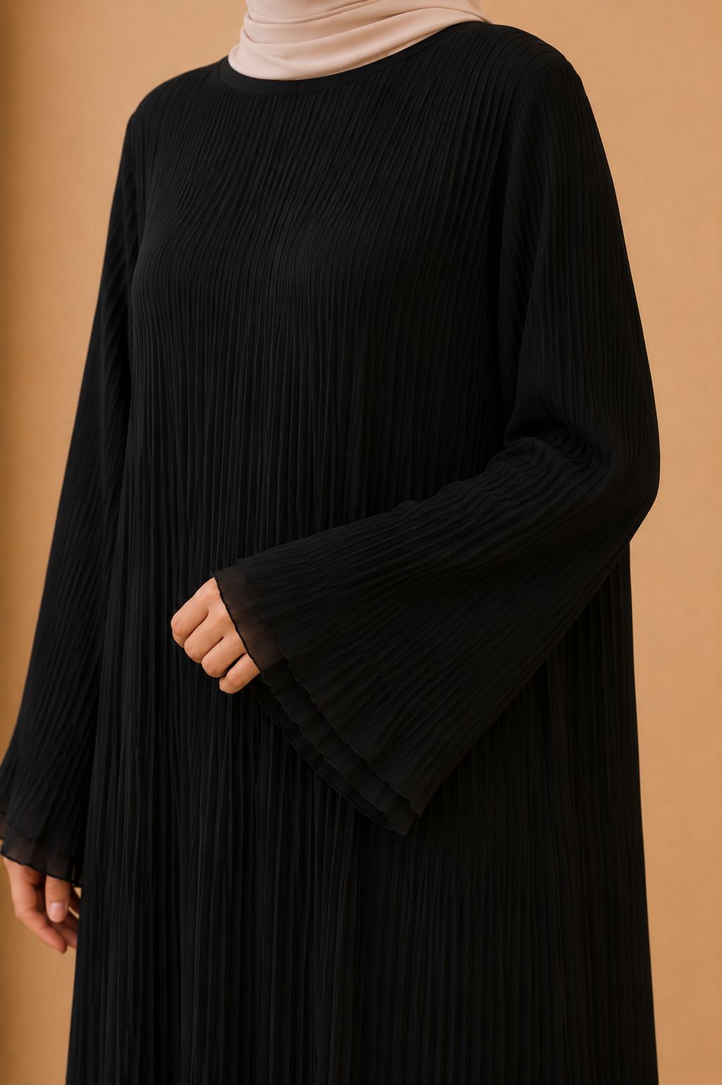 Blouse plissée asymétrique