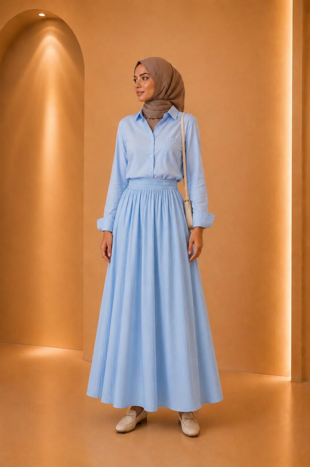 Blouse plissée asymétrique