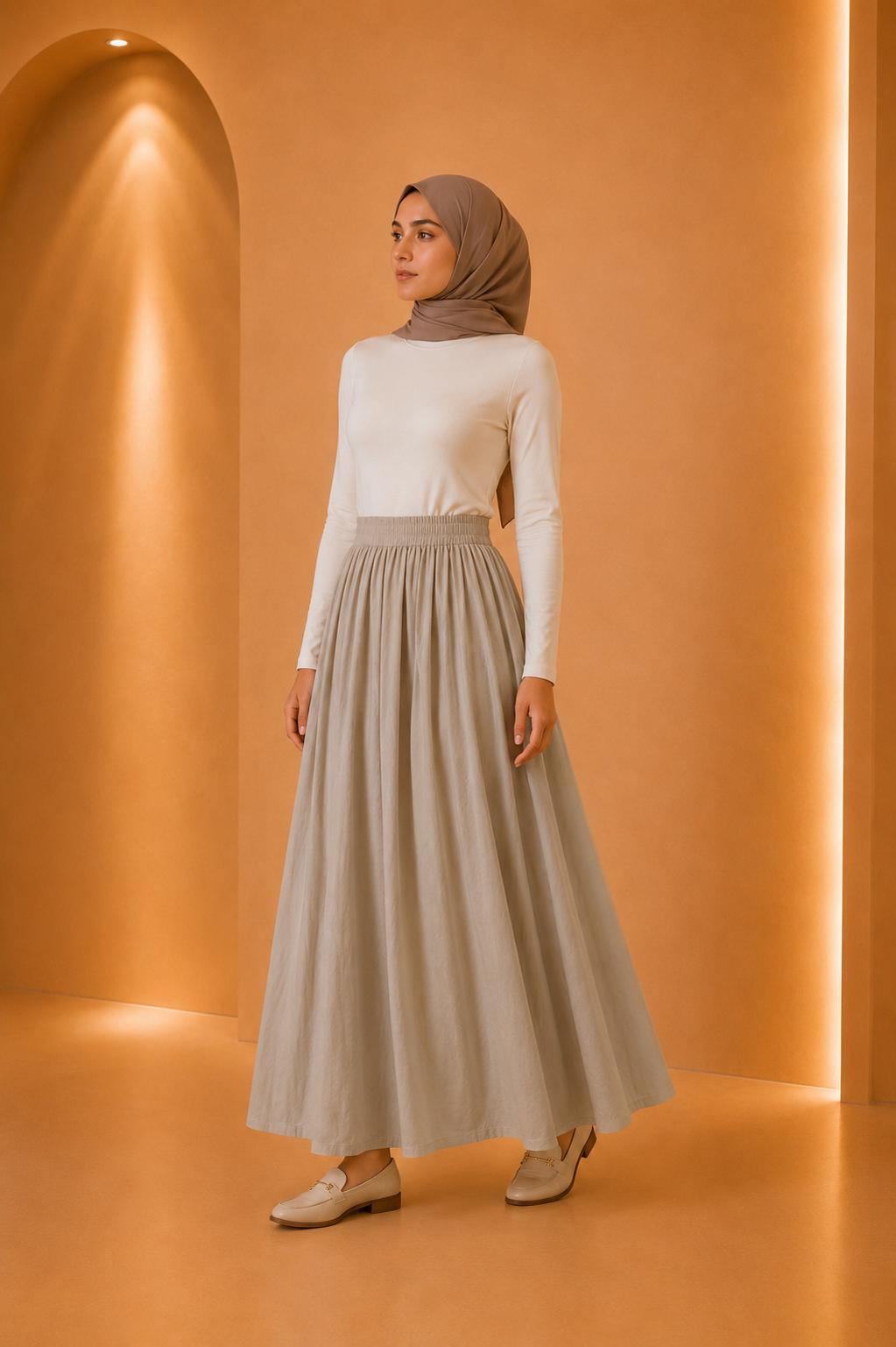 Blouse plissée asymétrique