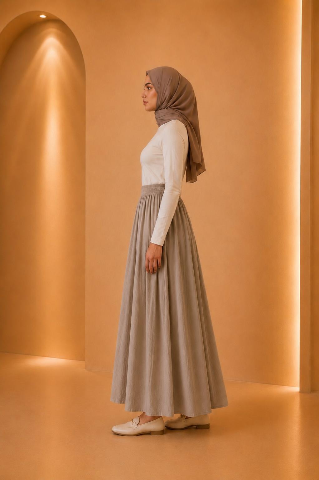 Blouse plissée asymétrique