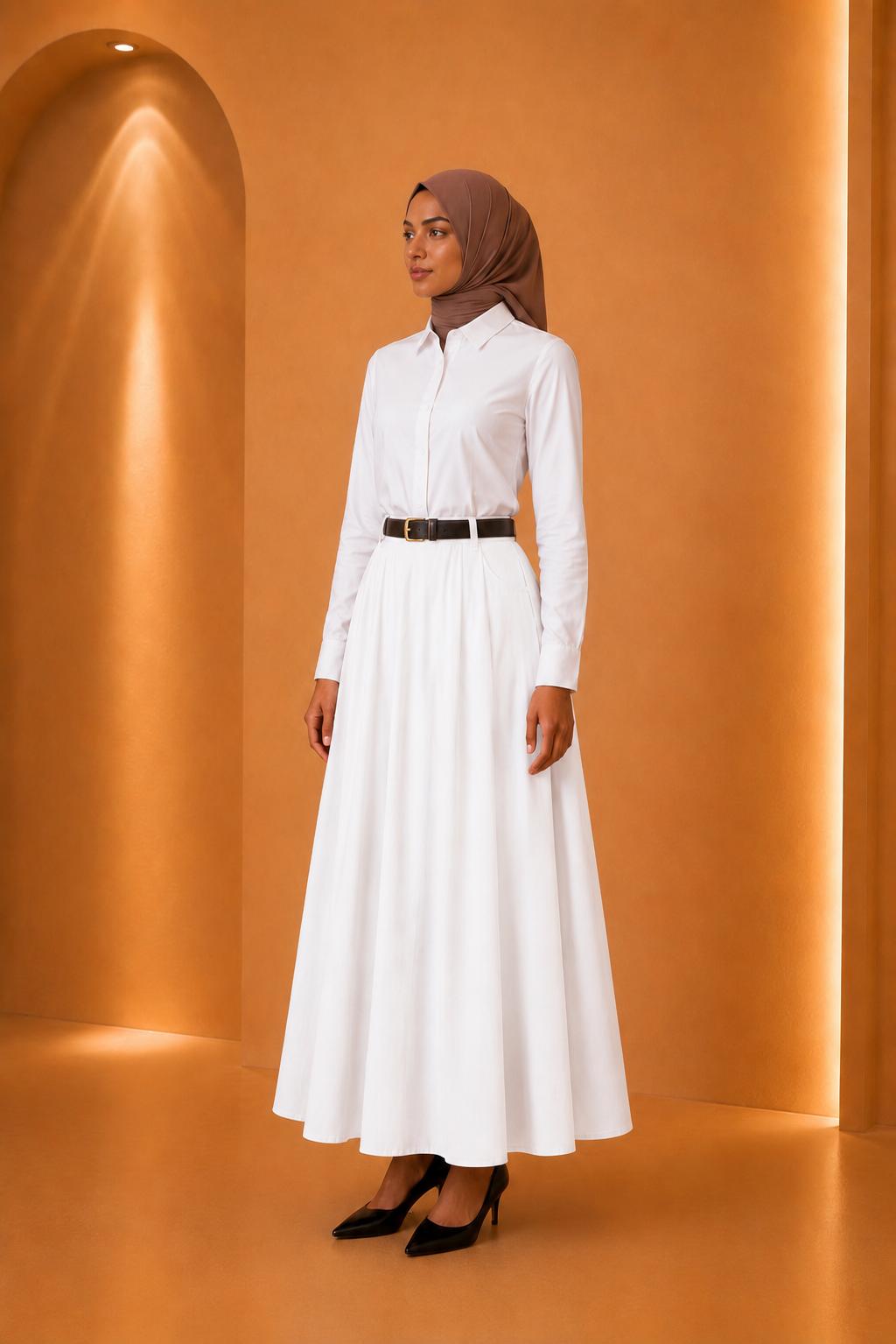 Blouse plissée asymétrique