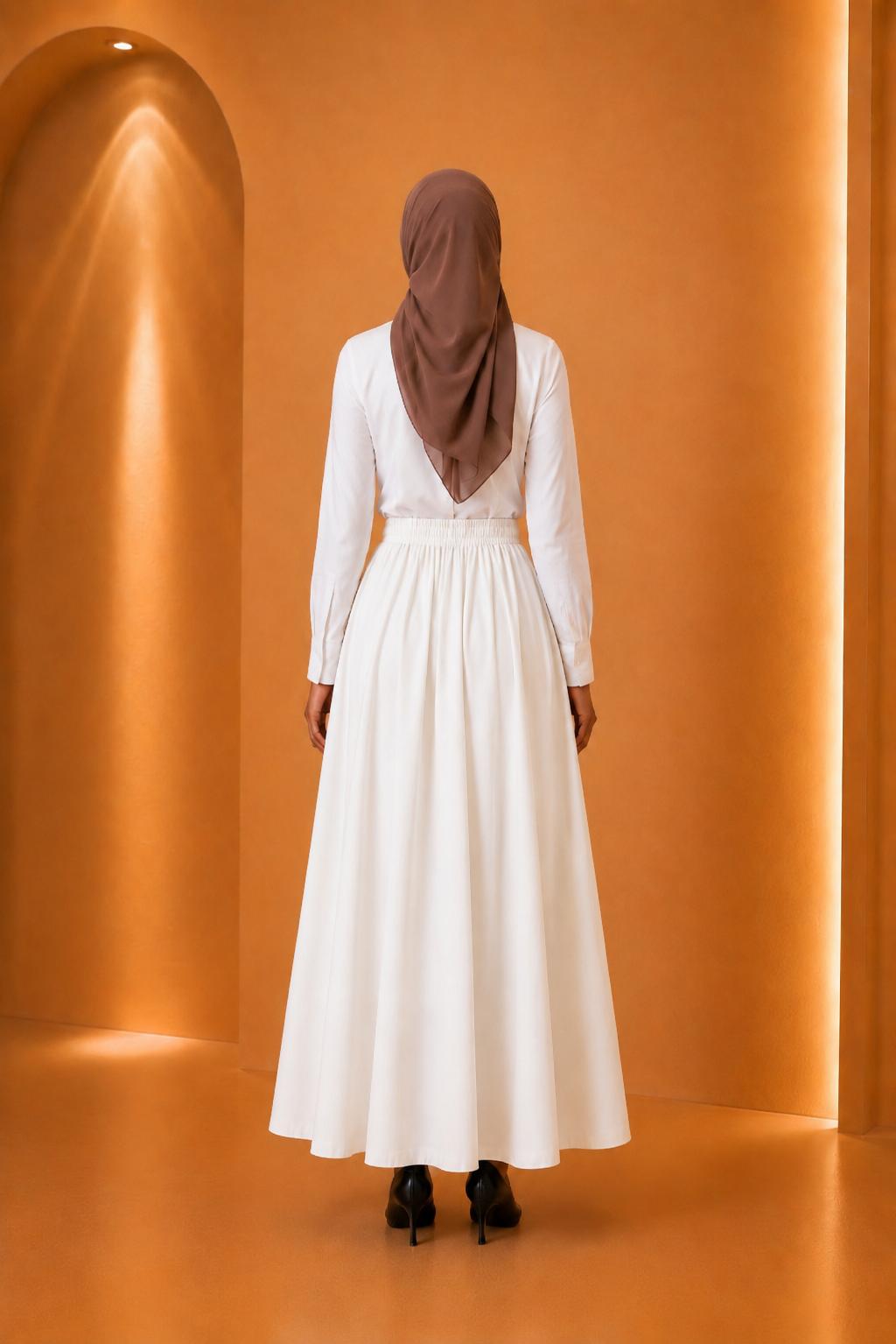 Blouse plissée asymétrique