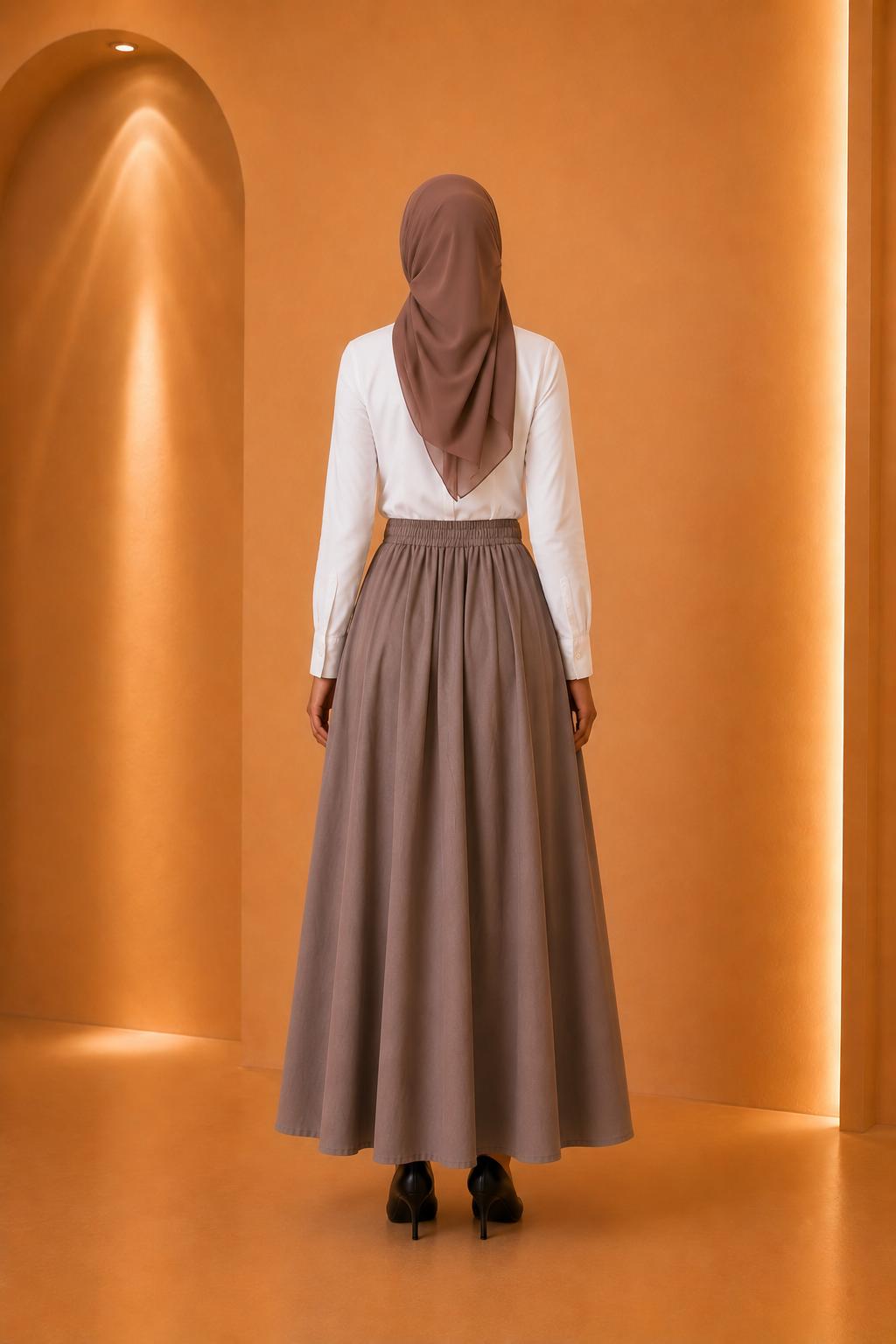 Blouse plissée asymétrique