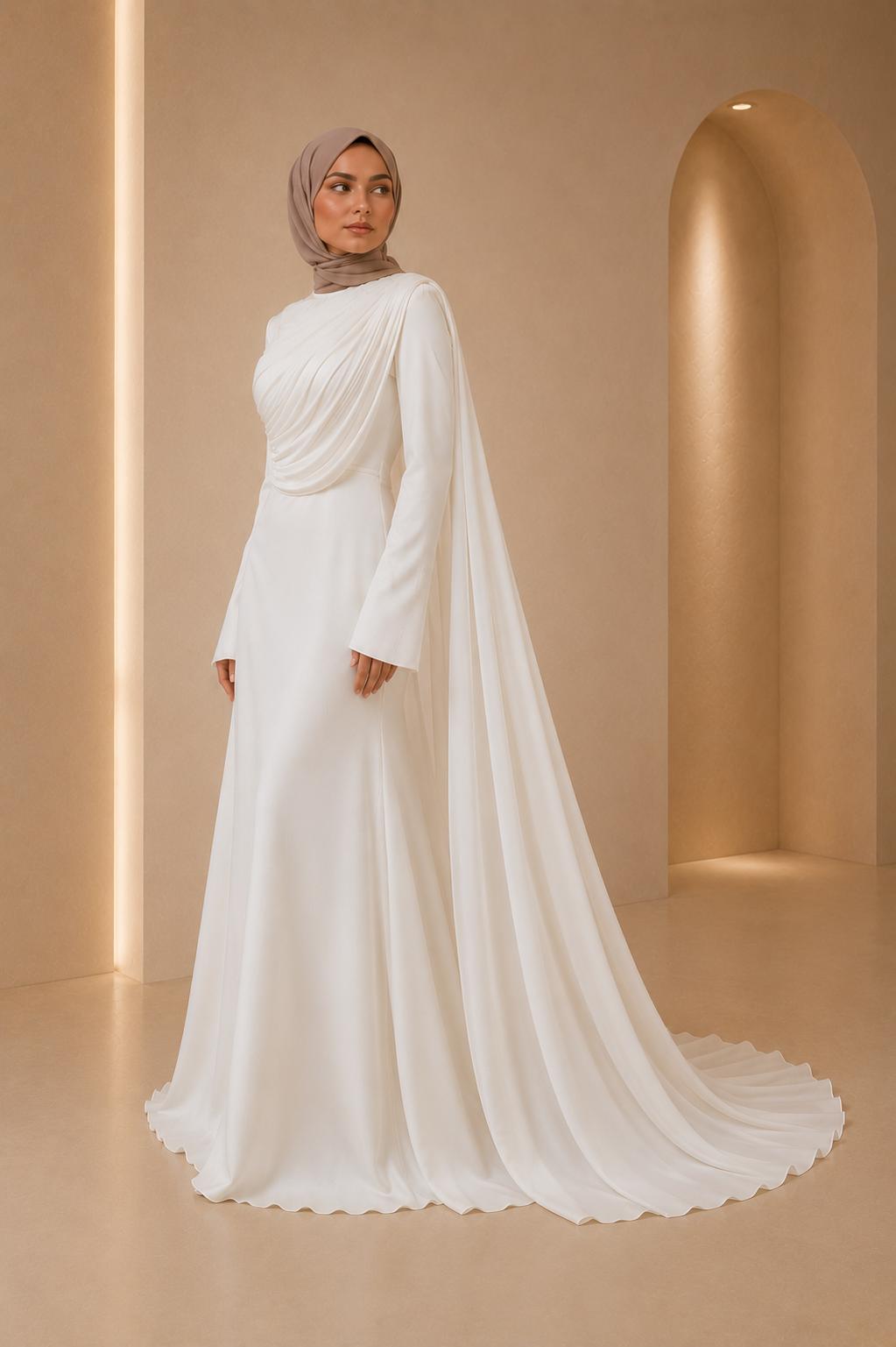 Blouse plissée asymétrique