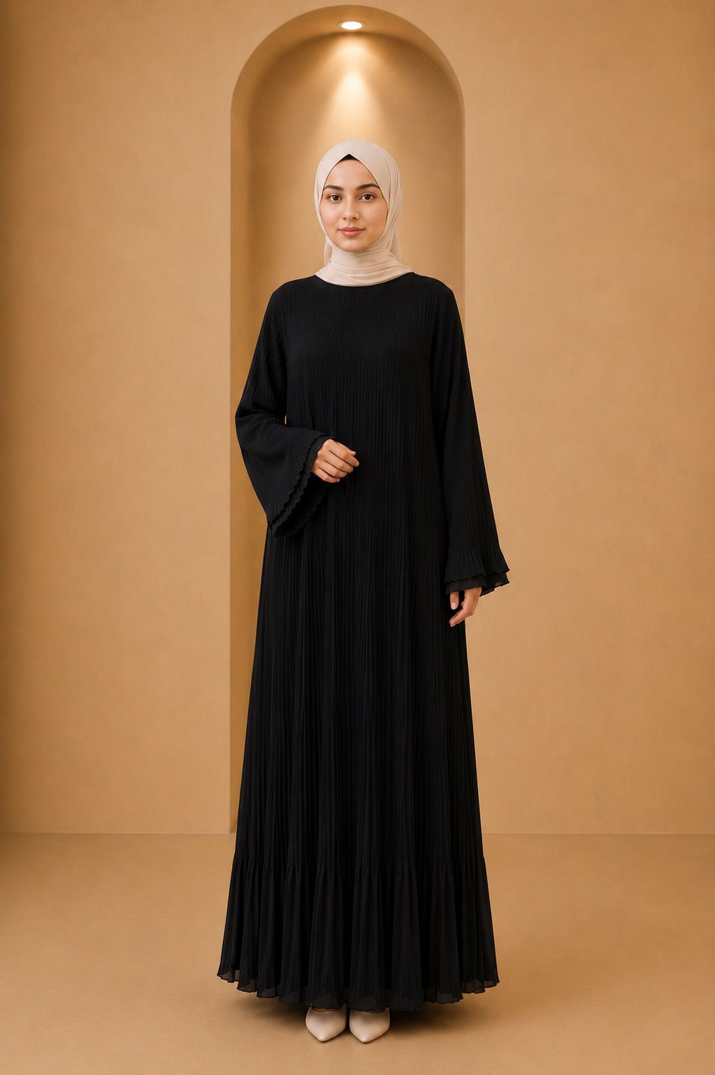 Blusas plisadas asimétricas