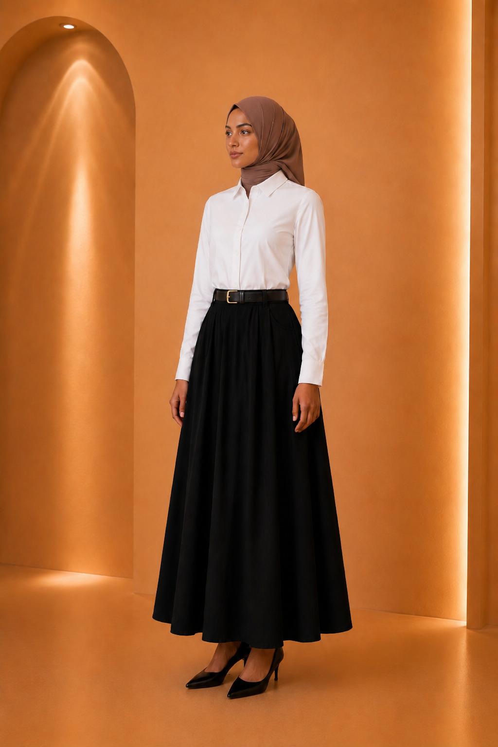 Blusas plisadas asimétricas